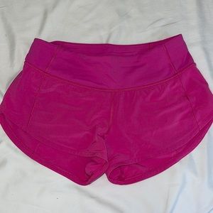 Sonic pink lululemon low rise speed up 2.5”